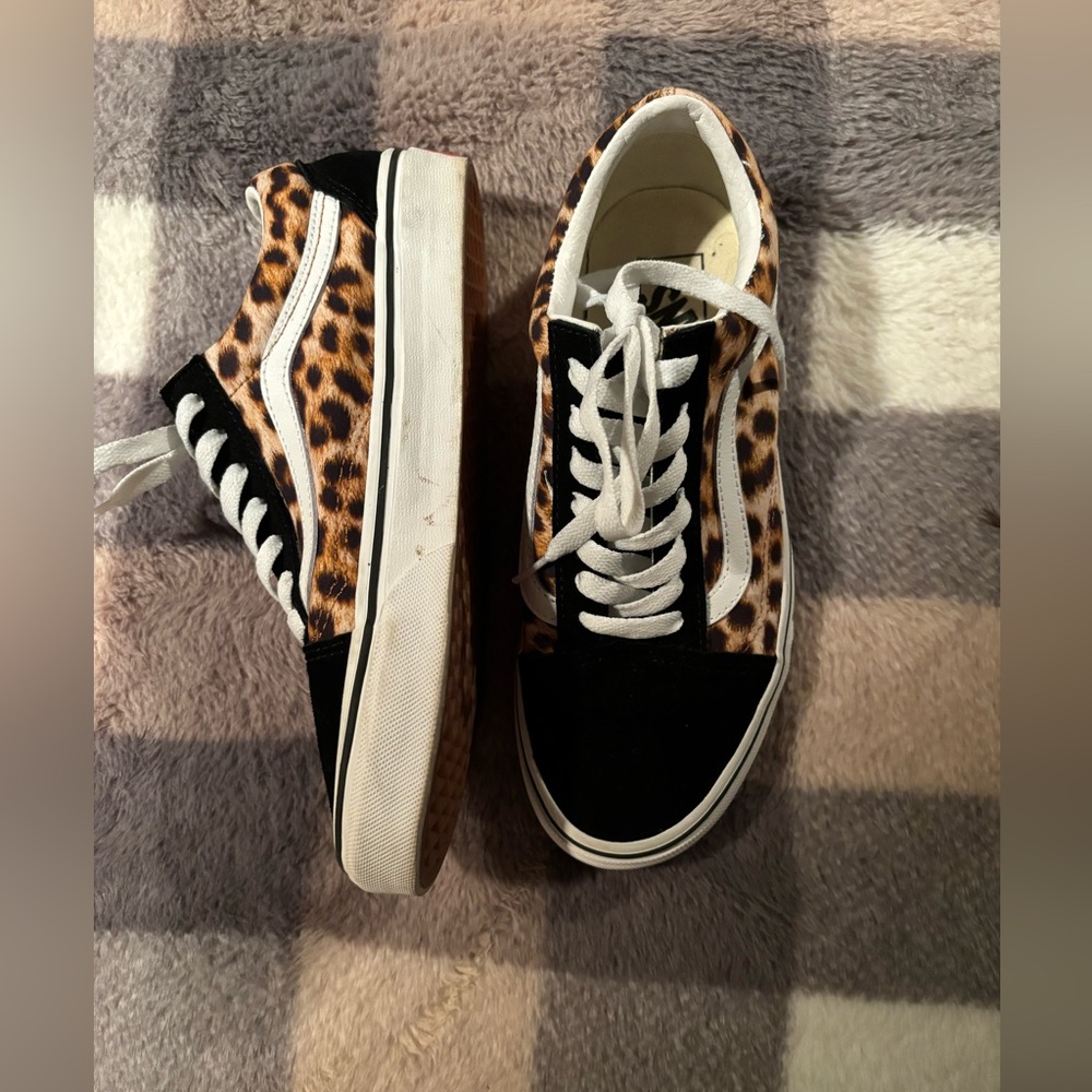 Leopard Old Skool Vans - Picture 2 of 3
